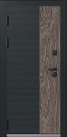 Дверь С-112 Черный Муар+Кварц Черный+Орех Мокко - Базальт DIS007513 фото