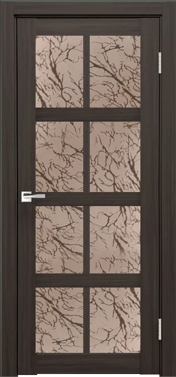 Фото Межкомнатная дверь Легенда К-8 тон Грей Остекление Гранит бронза